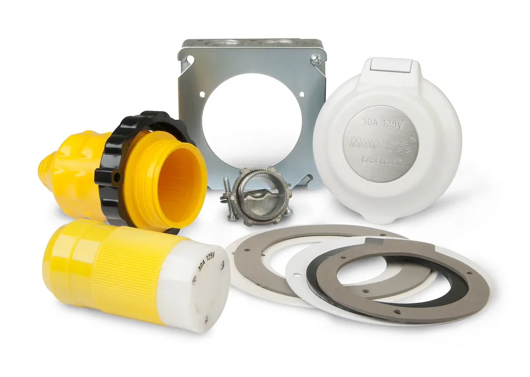 30ARVKIT – MARINCO Power Conversion Kit, Converts 30 Amp Hard Wired RV Power Hook-Up To Detachable Power Hook-Up 30 A...